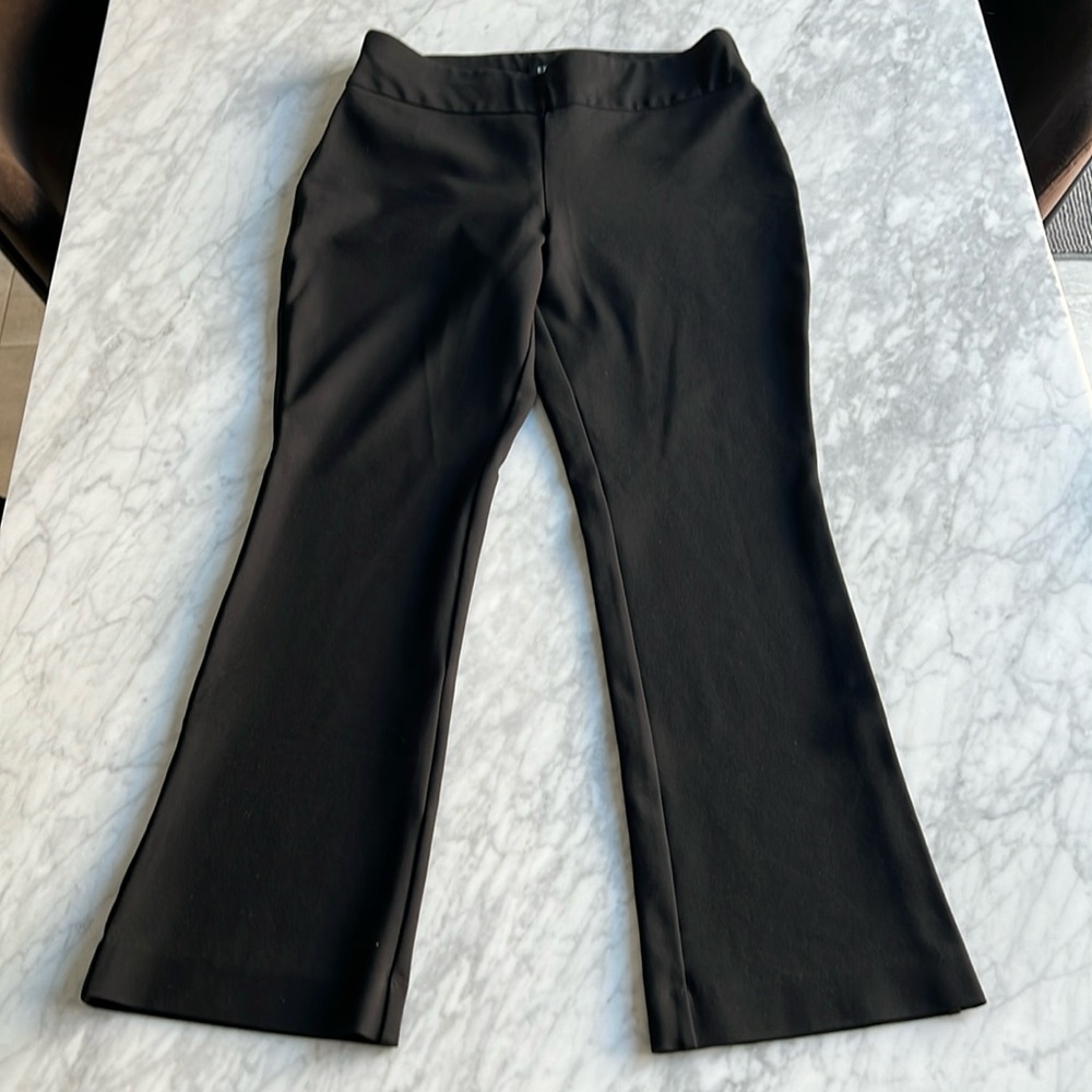 Express Columnist Boot, High rise, pull on black pants, M short